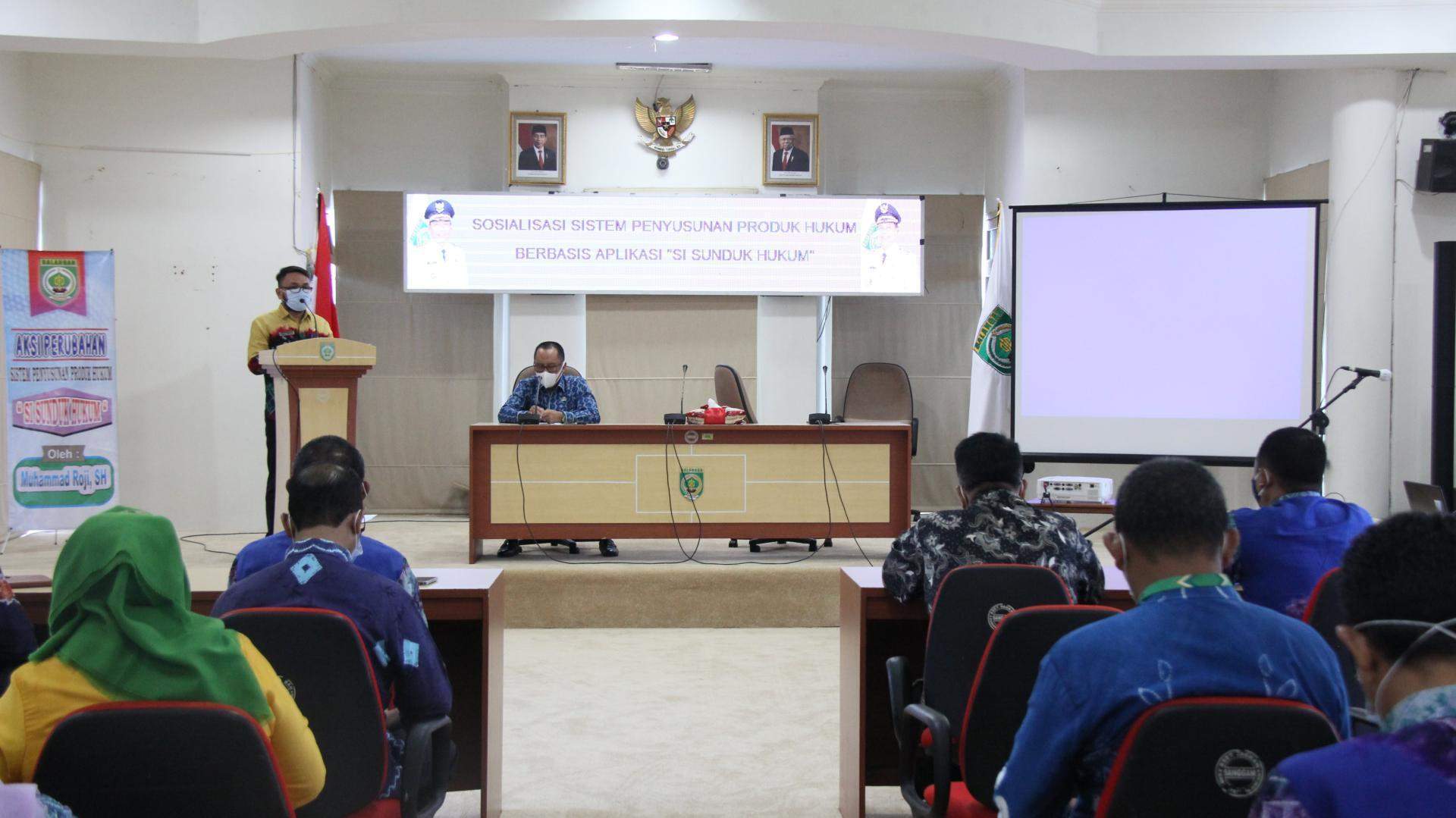 Bagian Hukum Setda Balangan Sosialisasikan Aplikasi Produk Hukum Daerah